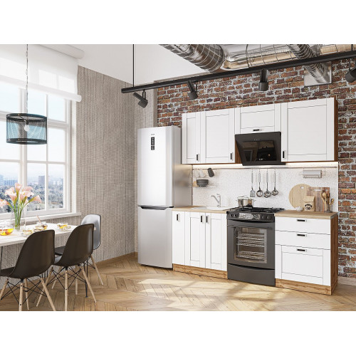Лофт-05 Super White/Дуб Вотан 2140*2000*600