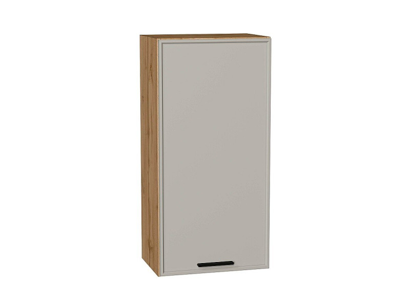 920*450* Шкаф верхний с 1-ой дверцей Фрейм Grey Silk / Дуб Вотан
