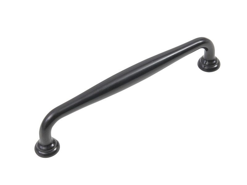 Ручка скоба мебельная URSULA RS433BL.4 BL Матовый черный 128