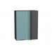 920*690* Шкаф верхний прямой угловой Флэт Grey-green In 2S Graphite