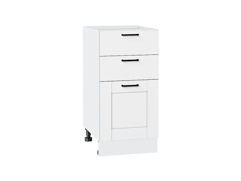 Кухня 816*400*Шкаф нижний с 3-мя ящиками Лофт Super White/Белый