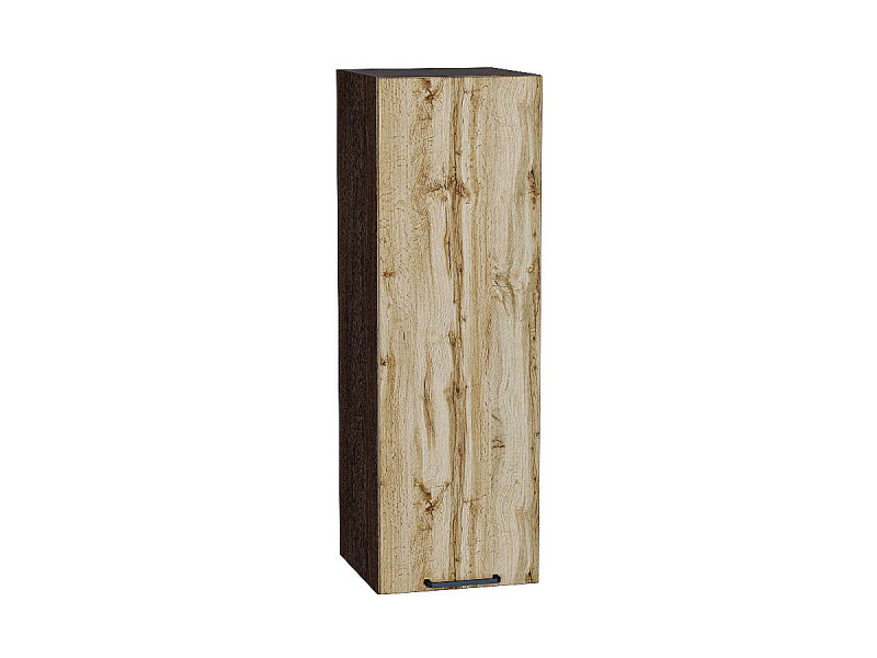 920*300* Шкаф верхний с 1-ой дверцей Флэт Wotan Oak 2S Graphite