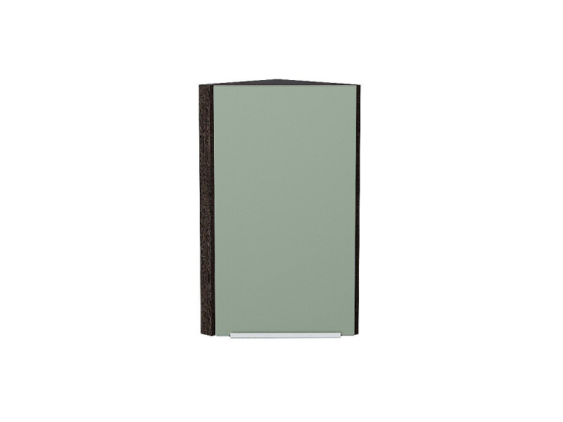 716*300*306 Шкаф верхний торцевой Фьюжн Silky Mint Graphite
