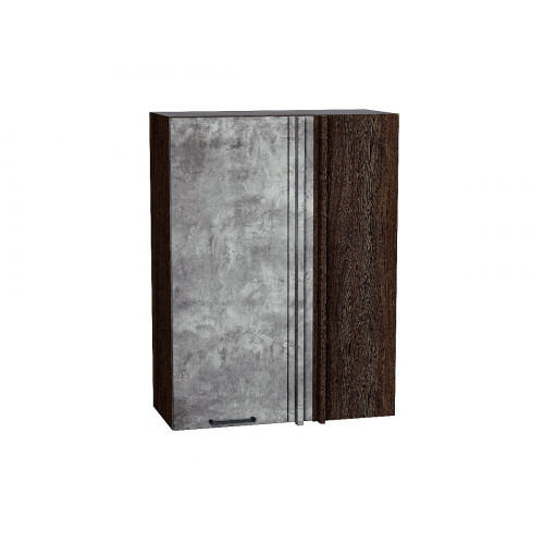 920*690* Шкаф верхний прямой угловой Флэт Temple Stone 2S Graphite