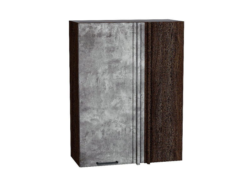 920*690* Шкаф верхний прямой угловой Флэт Temple Stone 2S Graphite