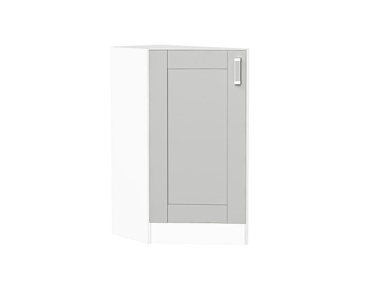 Кухня 816*296*Шкаф нижний торцевой Лофт Grey Silk/Белый