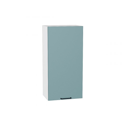 920*450* Шкаф верхний с 1-ой дверцей Флэт Grey-green In 2S Белый