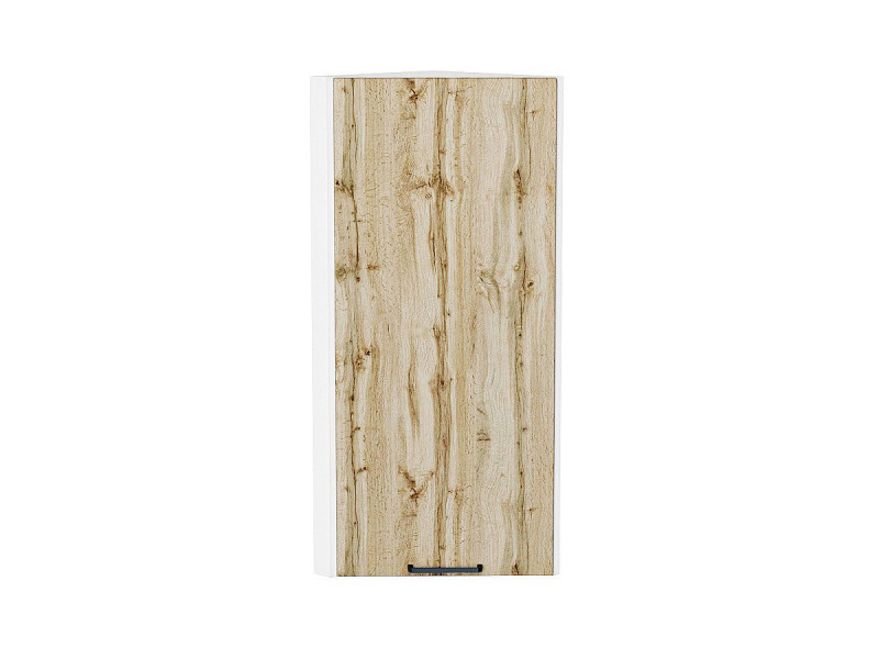 920*300*306 Шкаф верхний торцевой Флэт Wotan Oak 2S Белый