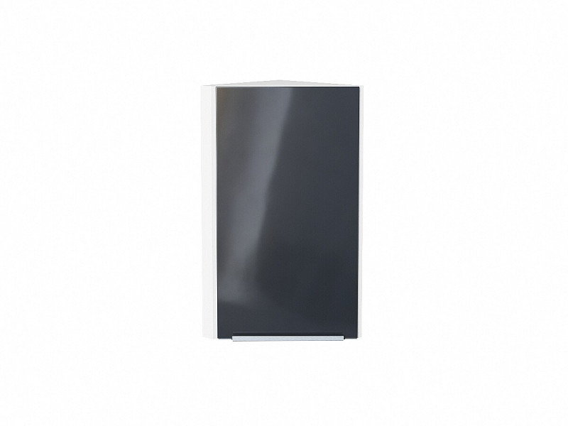 716*300*306 Шкаф верхний торцевой Фьюжн Anthracite Белый