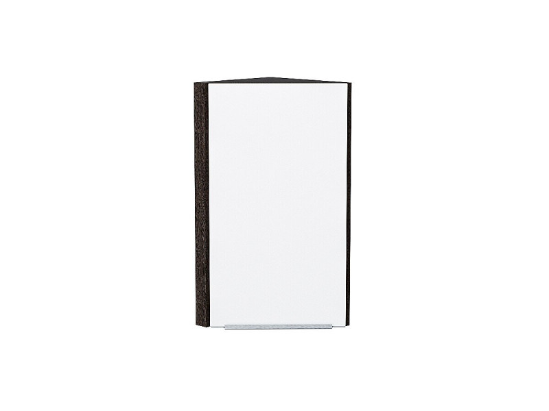 716*300*306 Шкаф верхний торцевой Фьюжн Silky White Graphite