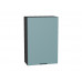 920*600* Шкаф верхний с 1-ой дверцей Флэт Grey-green In 2S Graphite