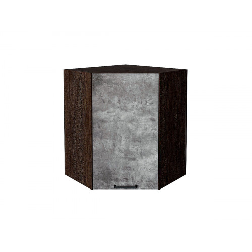 716*600*600 Шкаф верхний угловой Флэт Temple Stone 2S Graphite