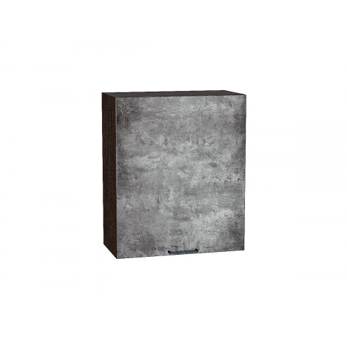 716*600* Шкаф верхний с 1-ой дверцей Флэт Temple Stone 2S Graphite