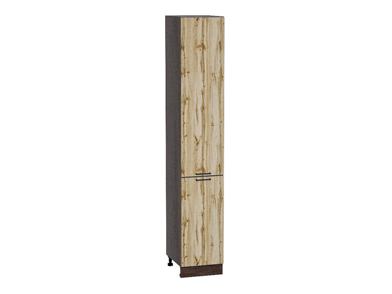 2336*400* Шкаф пенал с 2-мя дверцами Флэт Wotan Oak 2S Graphite